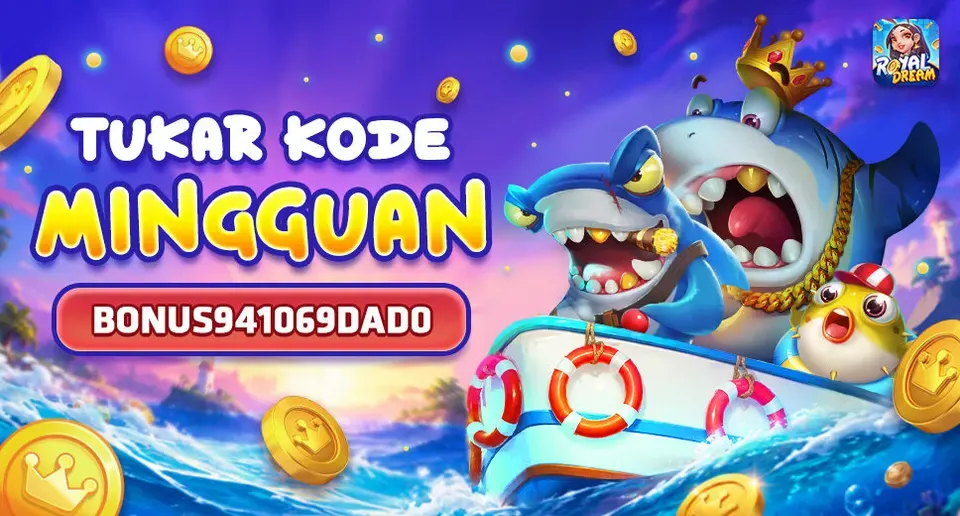 Banner event kode hadiah mingguan Royal Dream