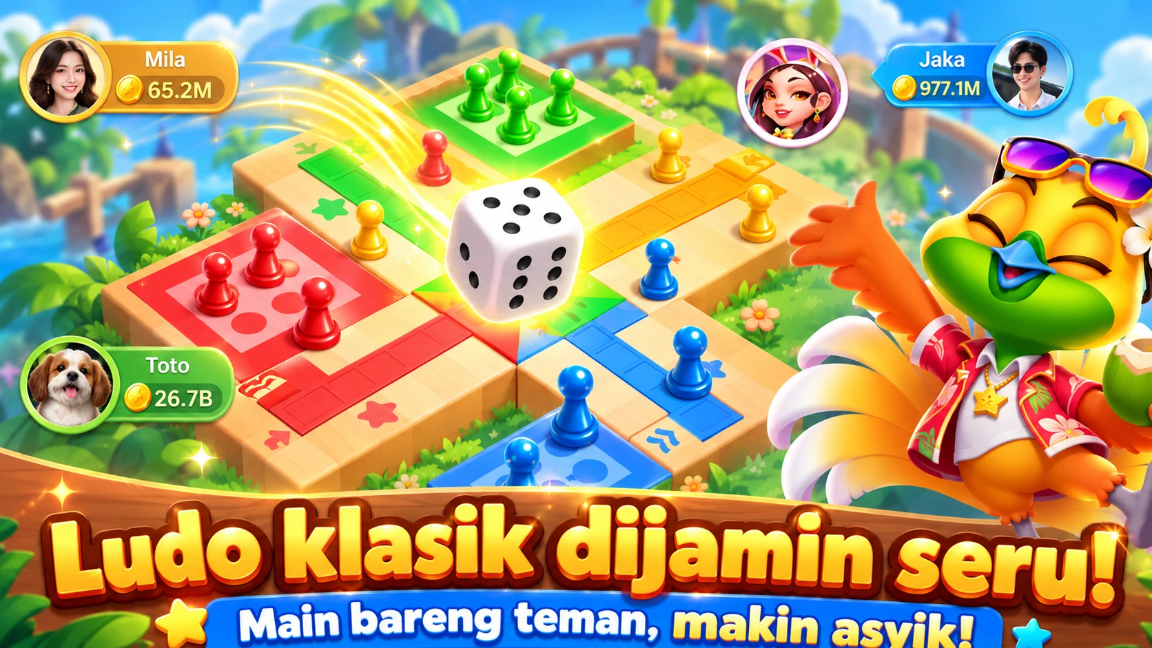Cuplikan permainan Ludo klasik di Royal Dream